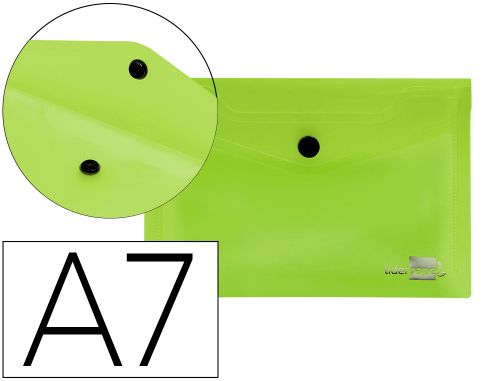 Bolsa porta documentos liderpapel com mola din a7 verde , Liderpapel , 32849 , 4710581442231